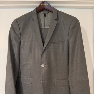 Hugo Boss Adris1/Heibo2 Grey Wool Suit - 36S